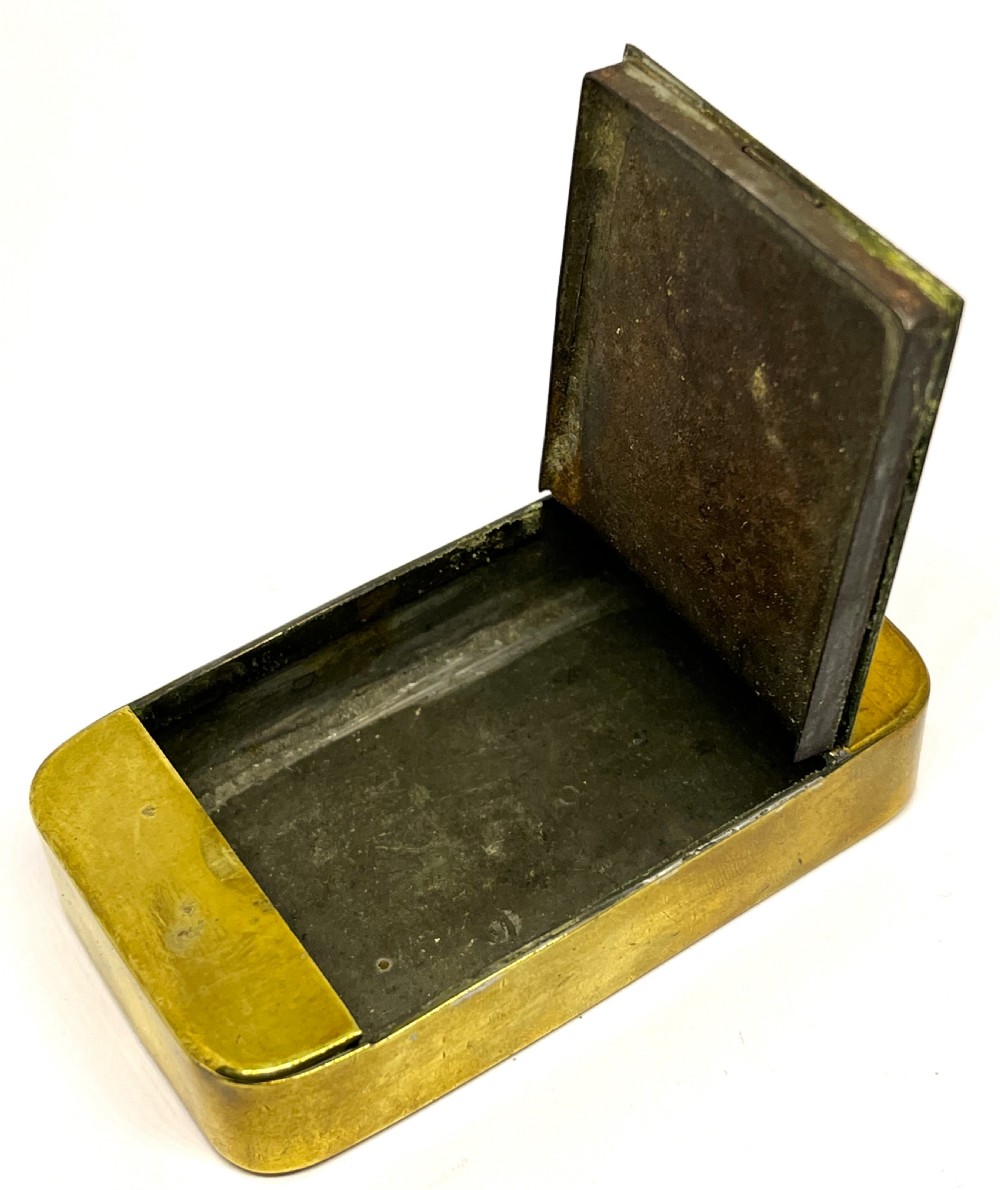 Brass Two Dial Combination Snuff Box View IV