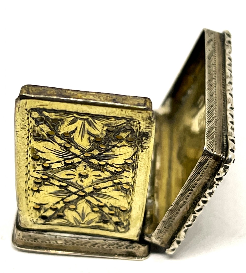 Victorian Silver Vinaigrette View IV