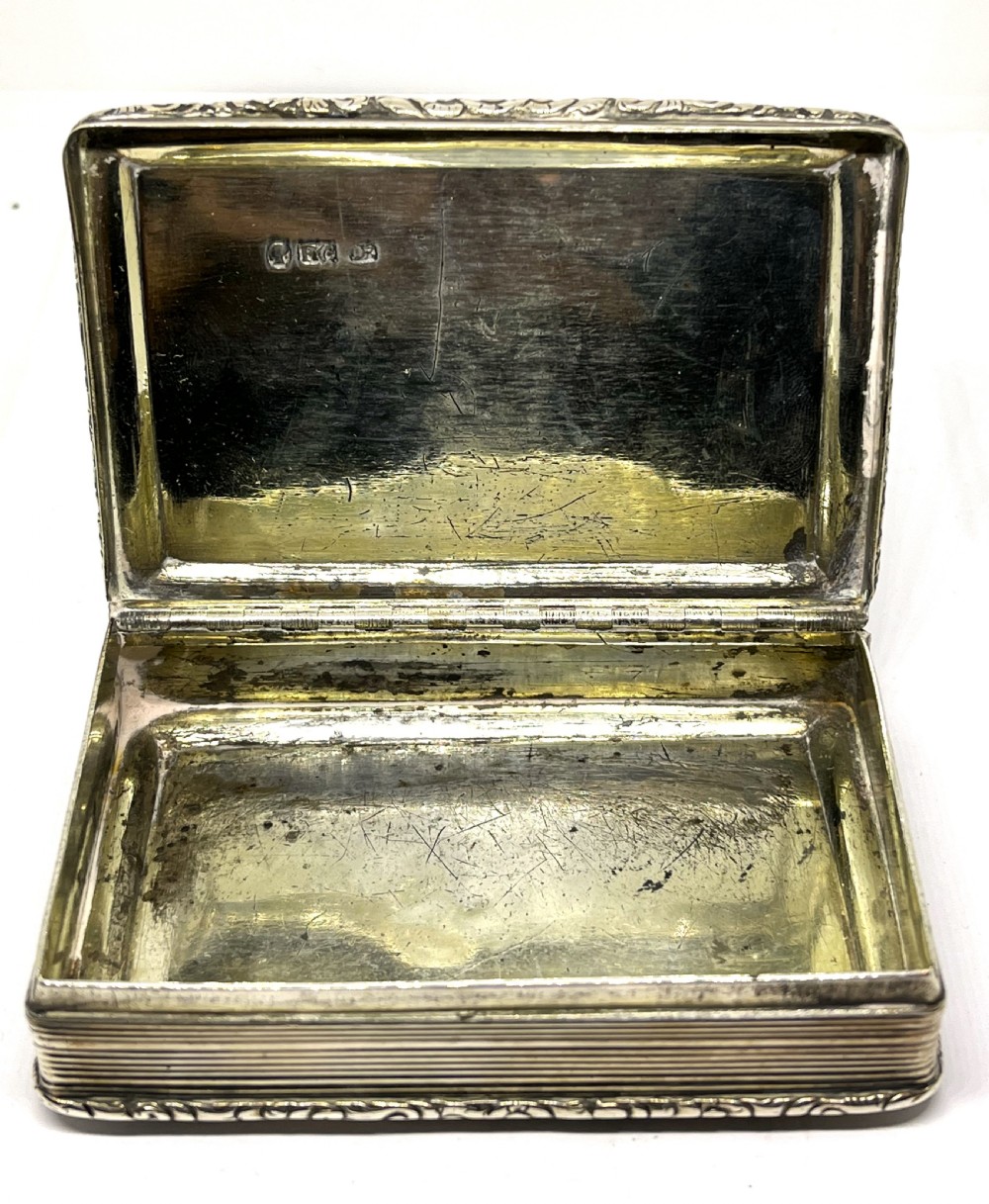 Large Silver Snuff Box 1841 View II