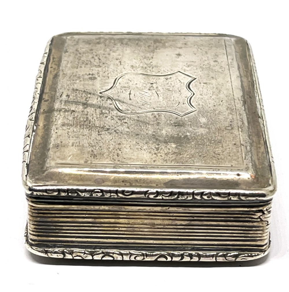 Large Silver Snuff Box 1841 View IV