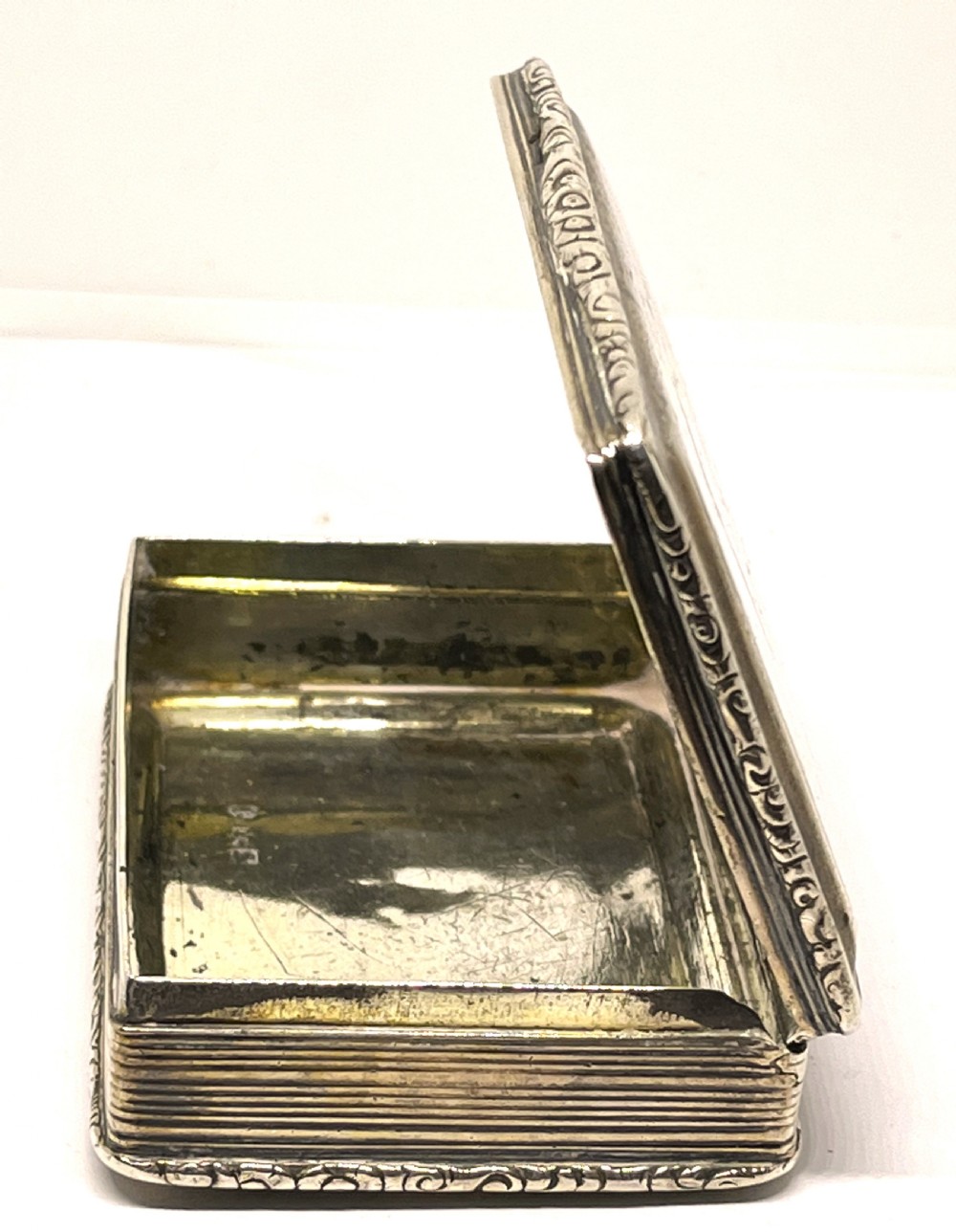 Large Silver Snuff Box 1841 View V