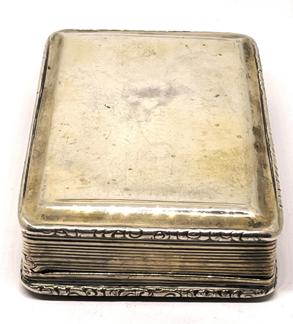 Large Silver Snuff Box 1841 View VI