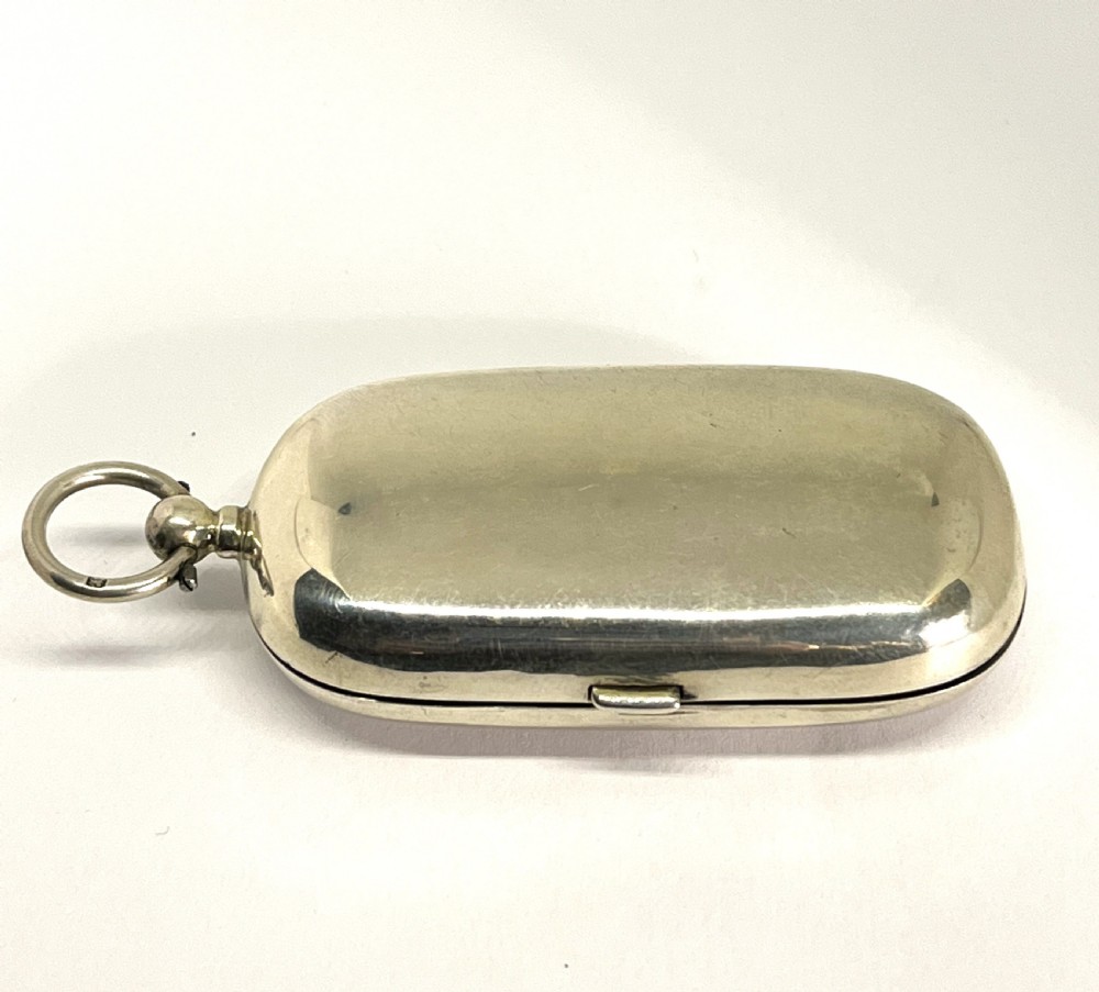 Unusual Silver Combination Sovereign & Stamp Case View II