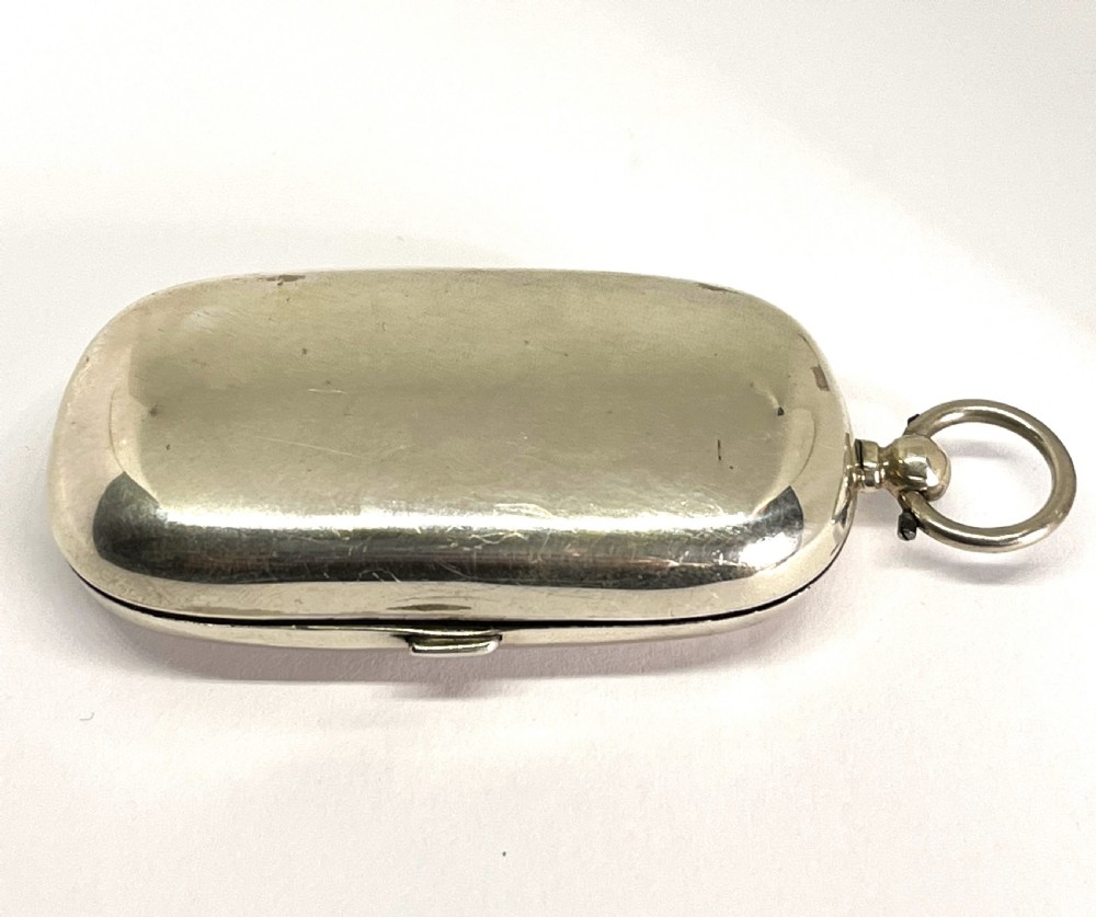 Unusual Silver Combination Sovereign & Stamp Case View III