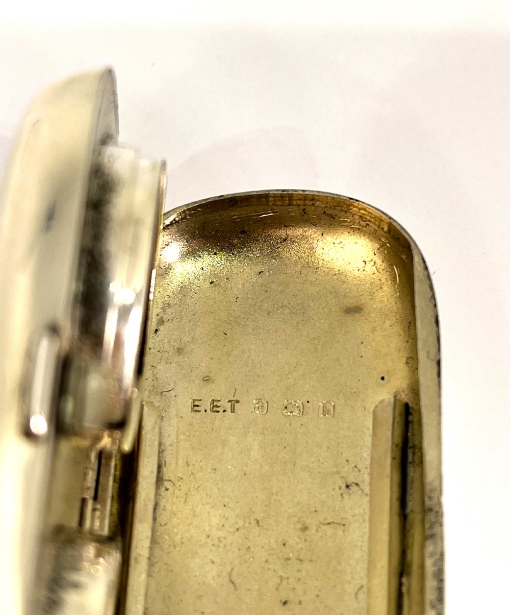 Unusual Silver Combination Sovereign & Stamp Case View V