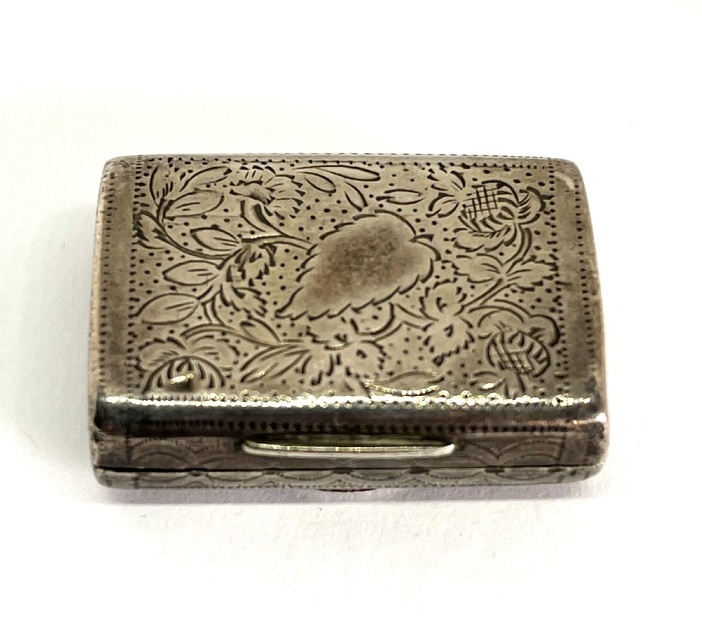 Georgian Silver Satchel Vinaigrette View II