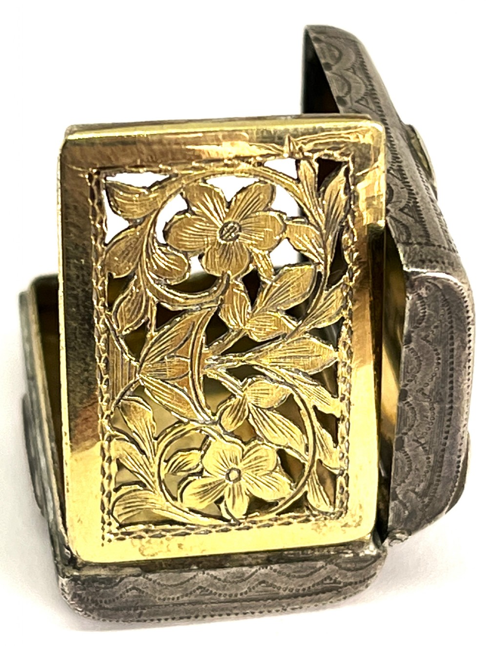 Georgian Silver Satchel Vinaigrette View V
