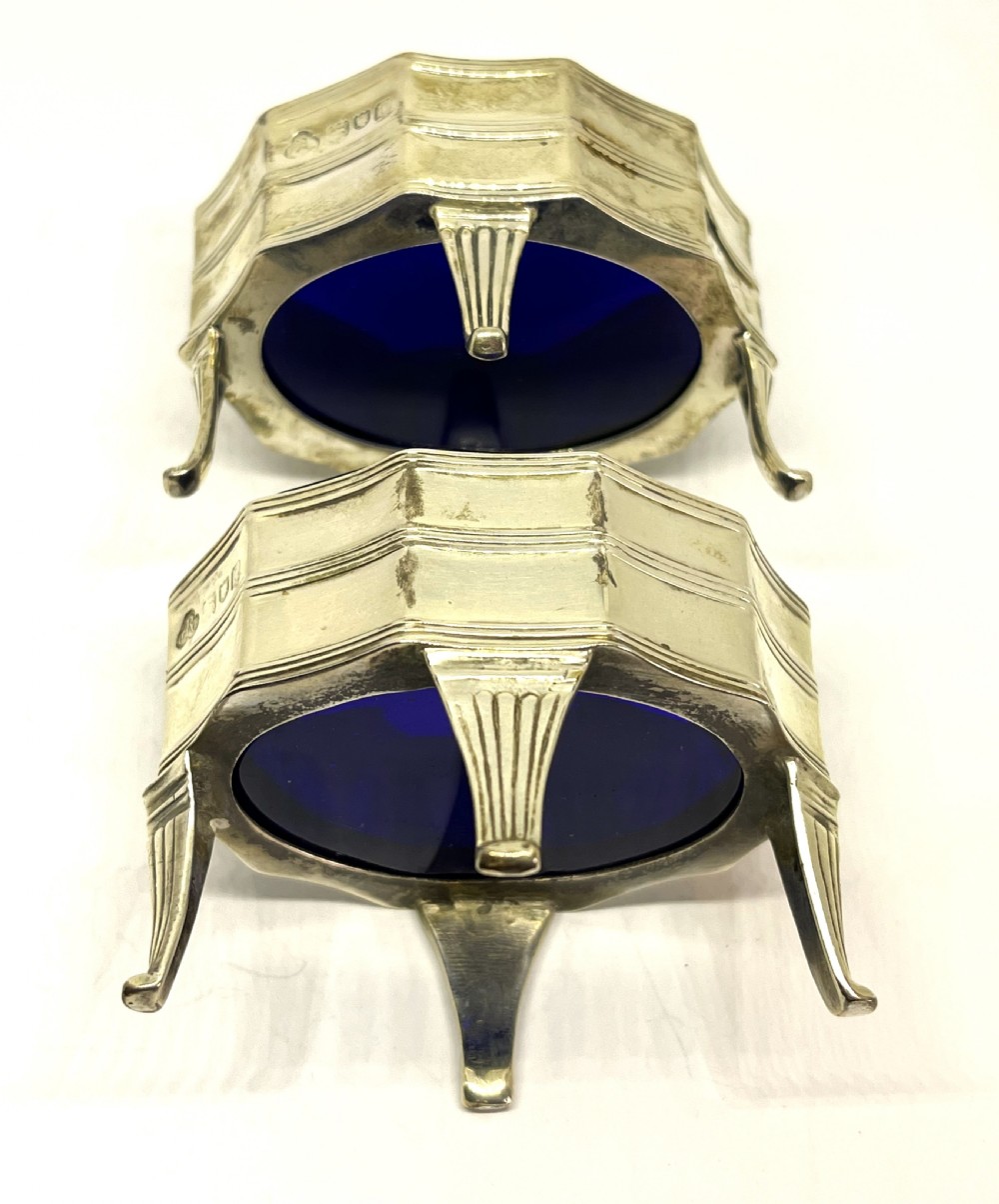 Fine Cased Three Piece Silver Condiment Set View IV