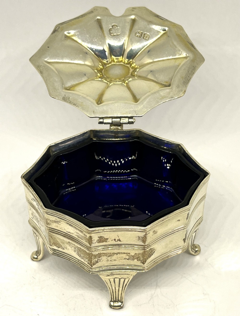 Fine Cased Three Piece Silver Condiment Set View VIII