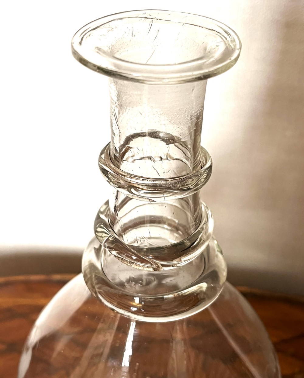 Georgian Irish Glass Decanter c1810 View V