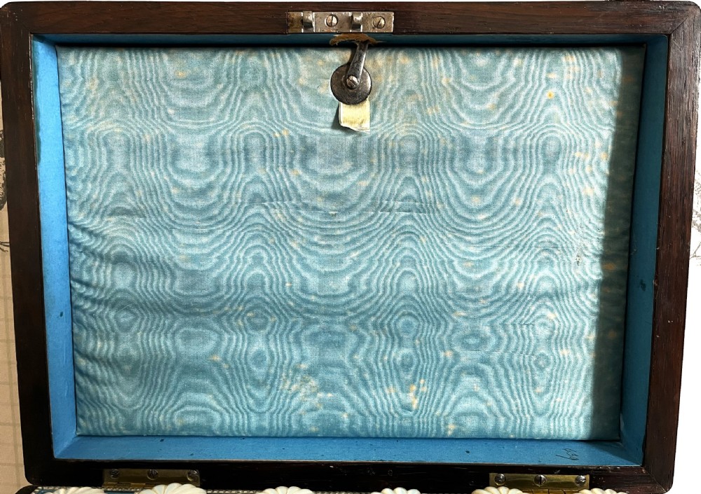 Rosewood & Mother Of Pearl Sewing Box View IV