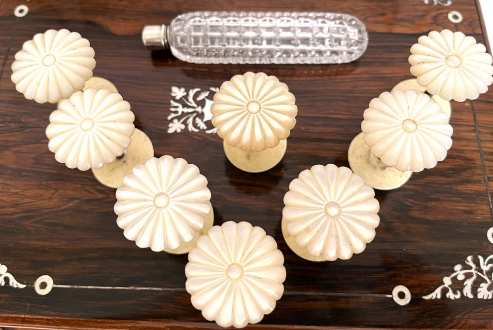 Rosewood & Mother Of Pearl Sewing Box View IX