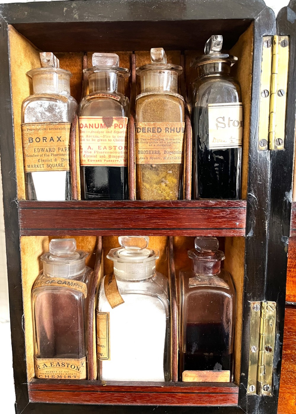 Rare Mahogany Household Apothecary Cabinet View III