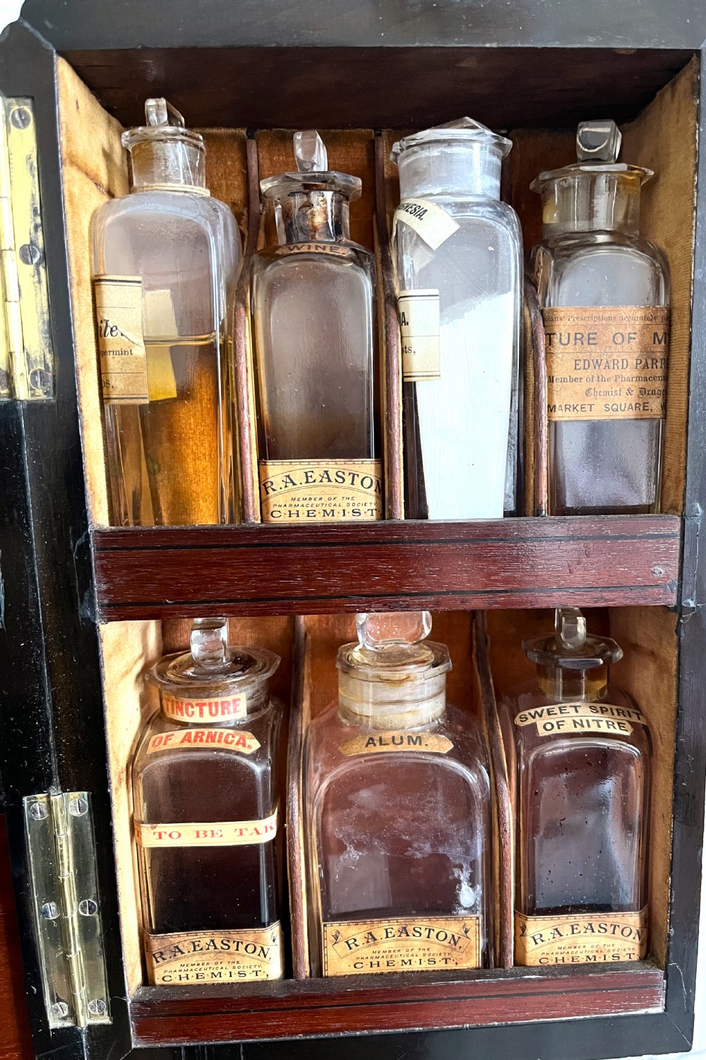 Rare Mahogany Household Apothecary Cabinet View IV