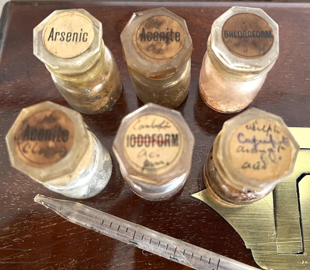 Rare Mahogany Household Apothecary Cabinet View IX