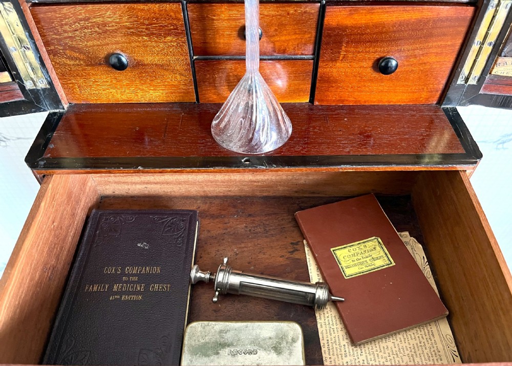 Rare Mahogany Household Apothecary Cabinet View XI