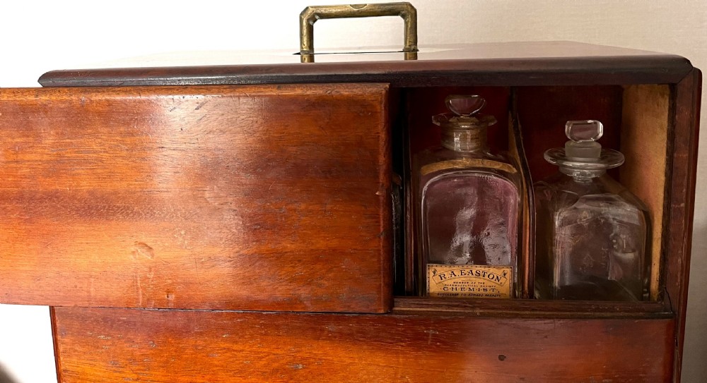 Rare Mahogany Household Apothecary Cabinet View XXIII
