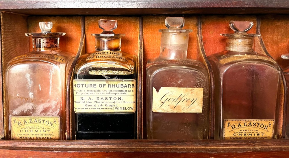 Rare Mahogany Household Apothecary Cabinet View XXIV