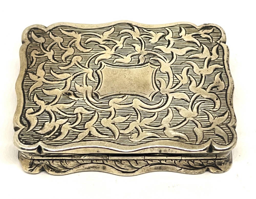 Fine Large Silver Vinaigrette