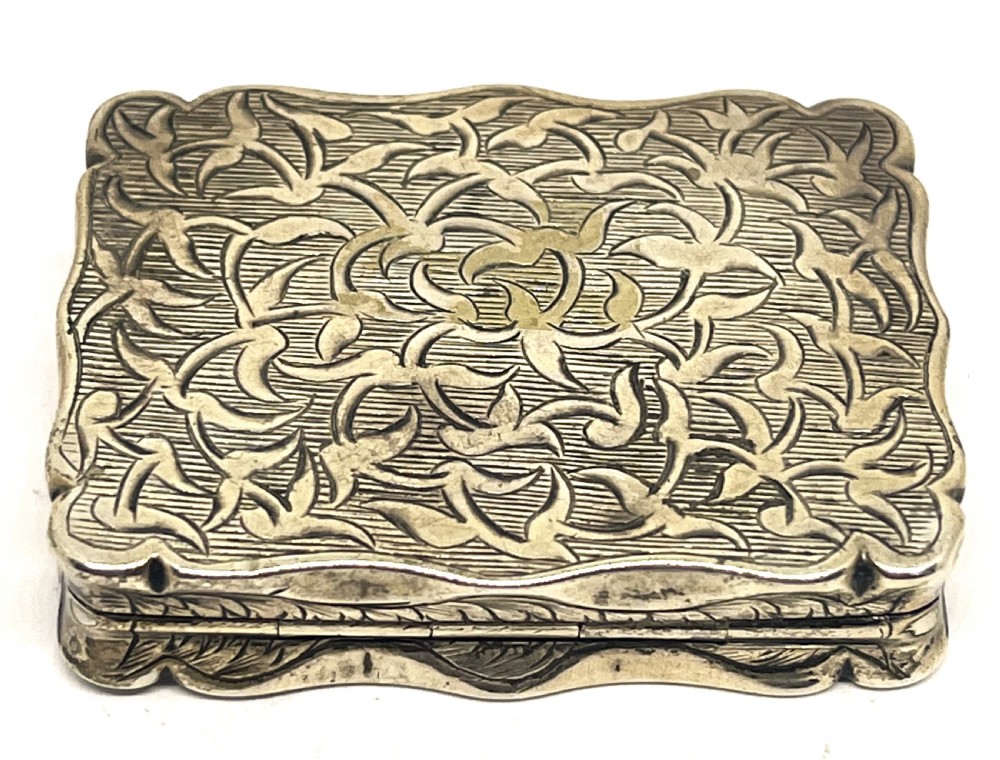 Fine Large Silver Vinaigrette View II