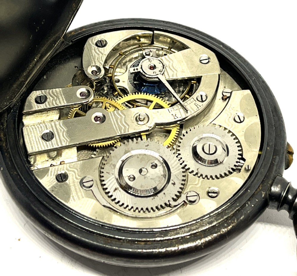 Rare Complete Calendar Moon Phase Jumbo Pocket Watch View VIII