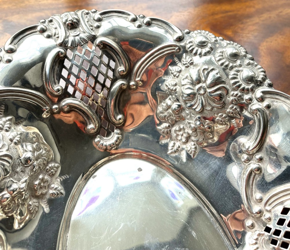 Large Charles Horner Silver Table Dish View II