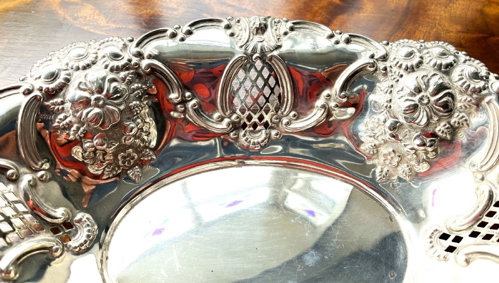 Large Charles Horner Silver Table Dish View III