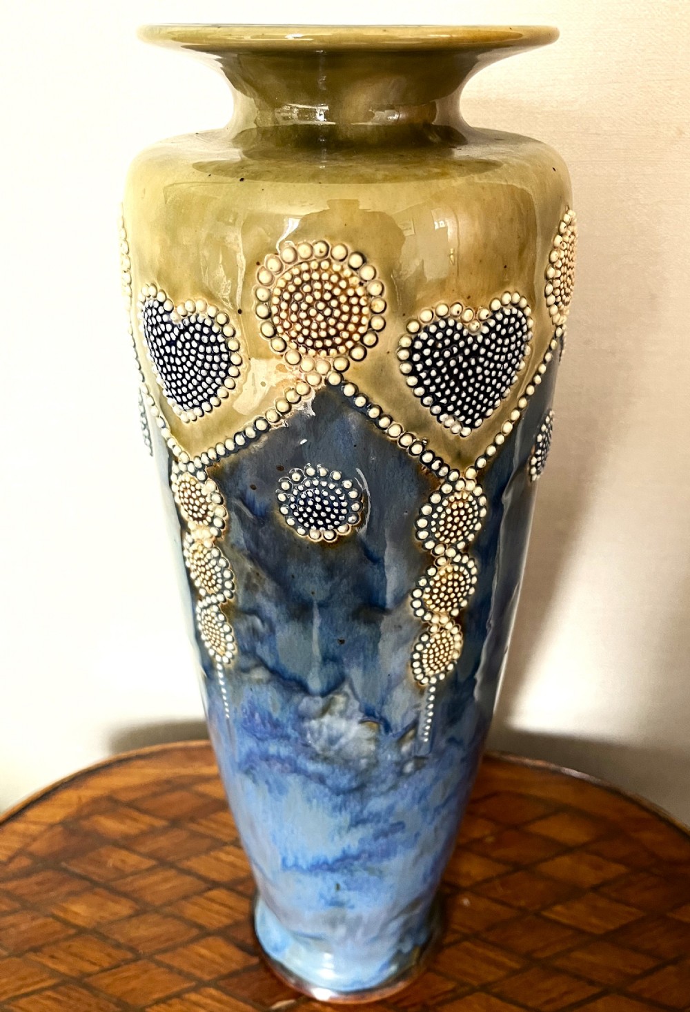 Large Pair Of Royal Doulton Stoneware Vases View V