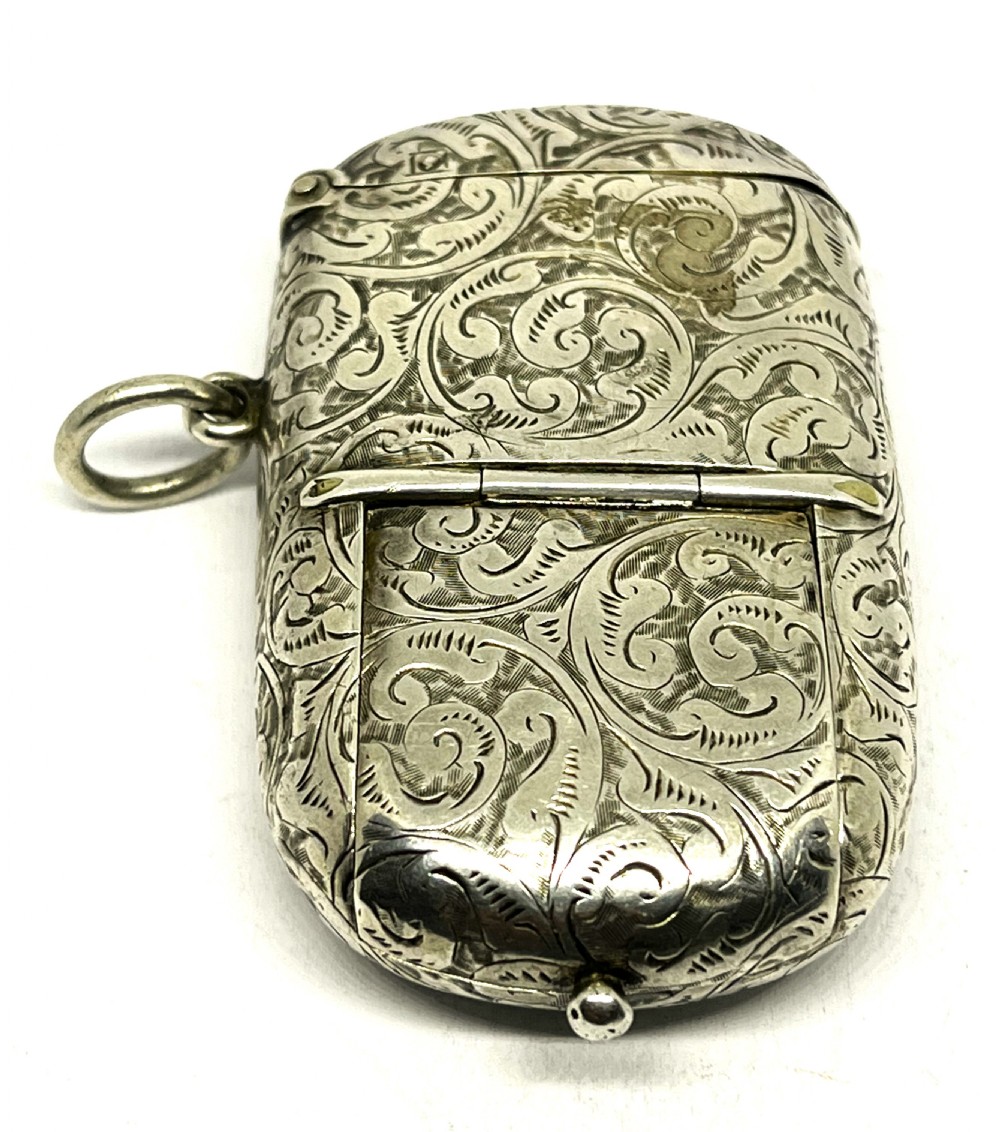 Chester Silver Combination Vesta & Sovereign Case View II
