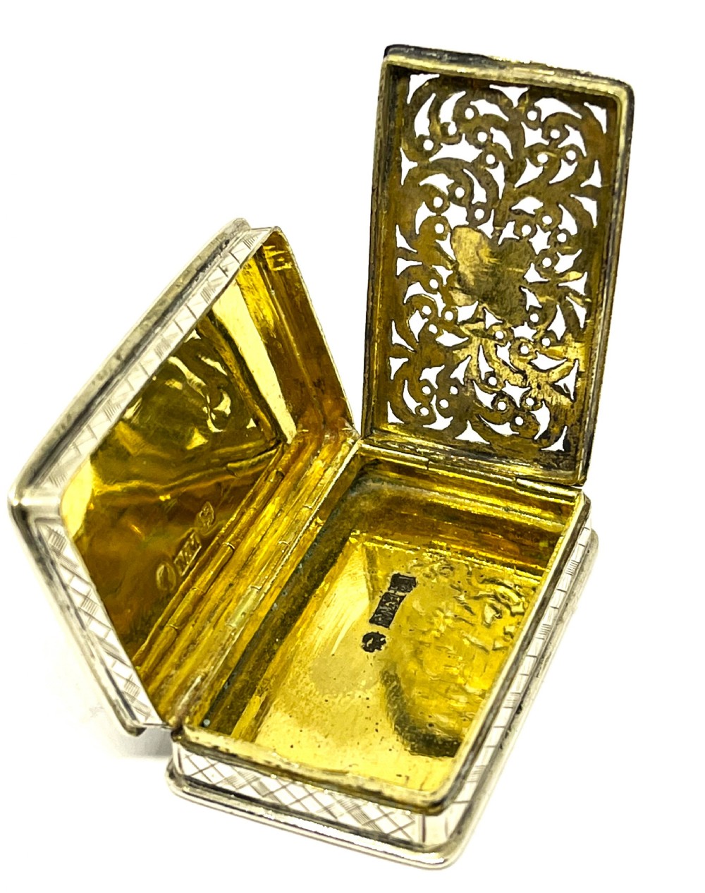 Fine Nathaniel Mills Silver Vinaigrette
