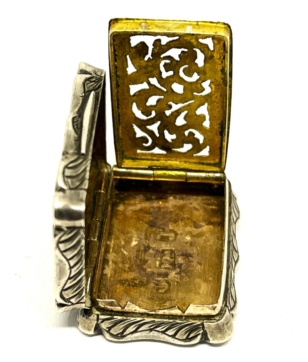 Good Victorian Silver Vinaigrette View IV