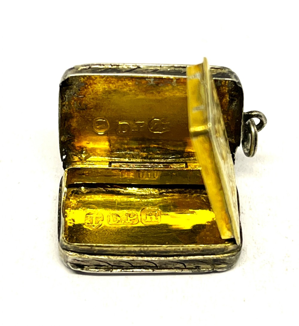 Ladies Victorian Silver Vinaigrette View III