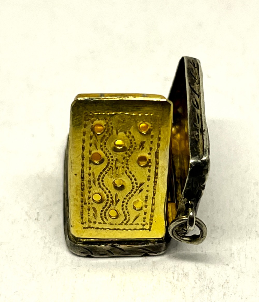 Ladies Victorian Silver Vinaigrette View IV