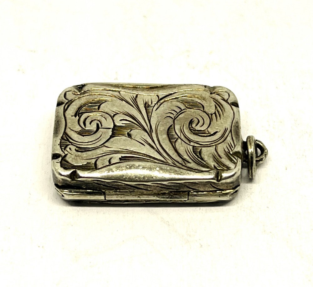 Ladies Victorian Silver Vinaigrette View V