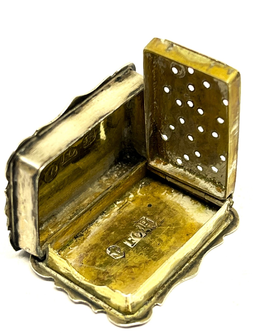 Victorian Silver Vinaigrette View IV