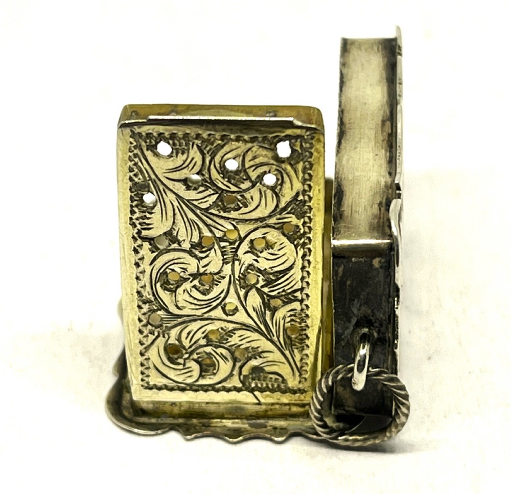 Victorian Silver Vinaigrette View V