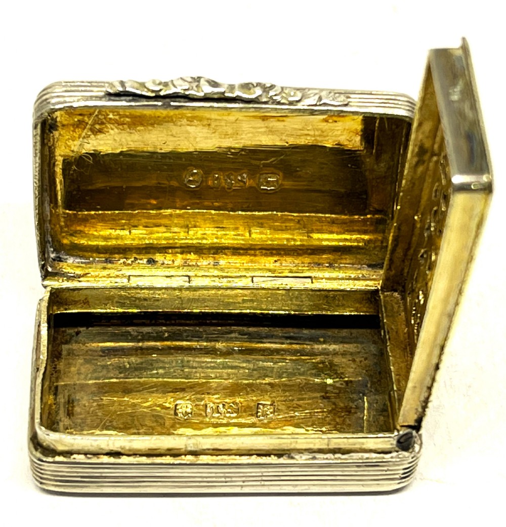 Early Victorian Silver Vinaigrette View IV