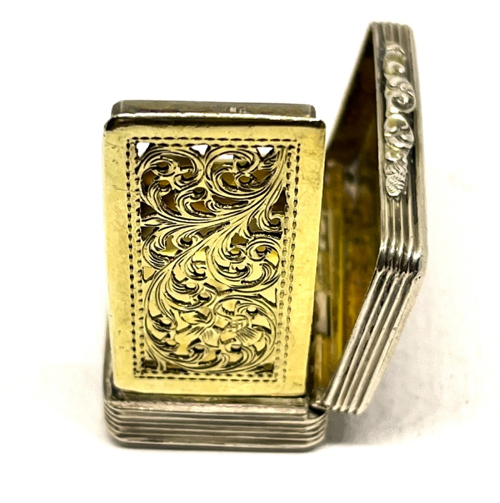 Early Victorian Silver Vinaigrette View V