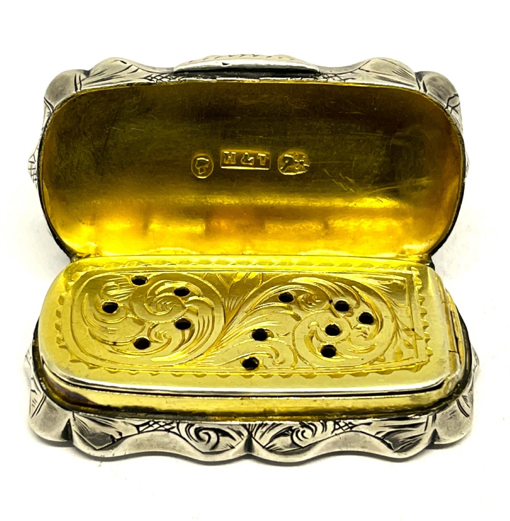 Fine Victorian Silver Vinaigrette View III