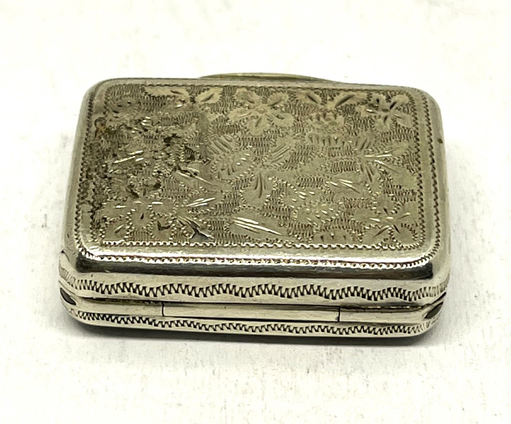 Fine Early Victorian Silver Vinaigrette View VII