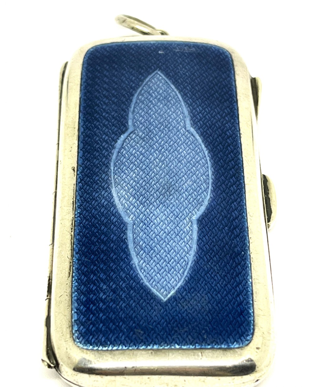 Stunning Silver & Enamel Guilloche Cigarette Case View IV
