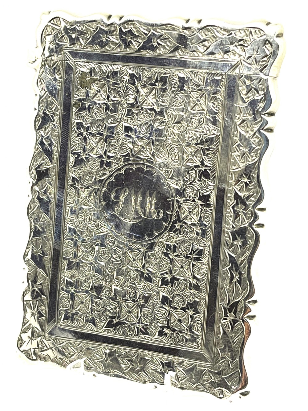 Exquisite Quality Boxed Silver Card Case 1888 View III