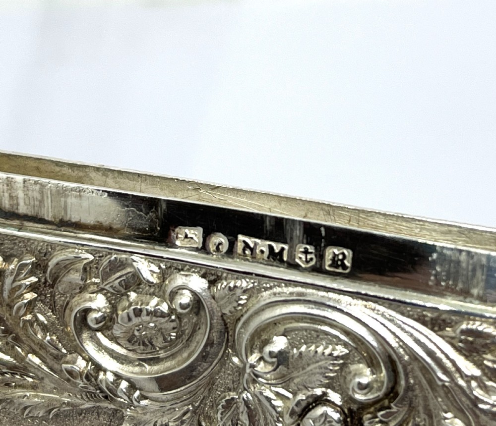 Nathaniel Mills Silver Castle-Top Card Case View V