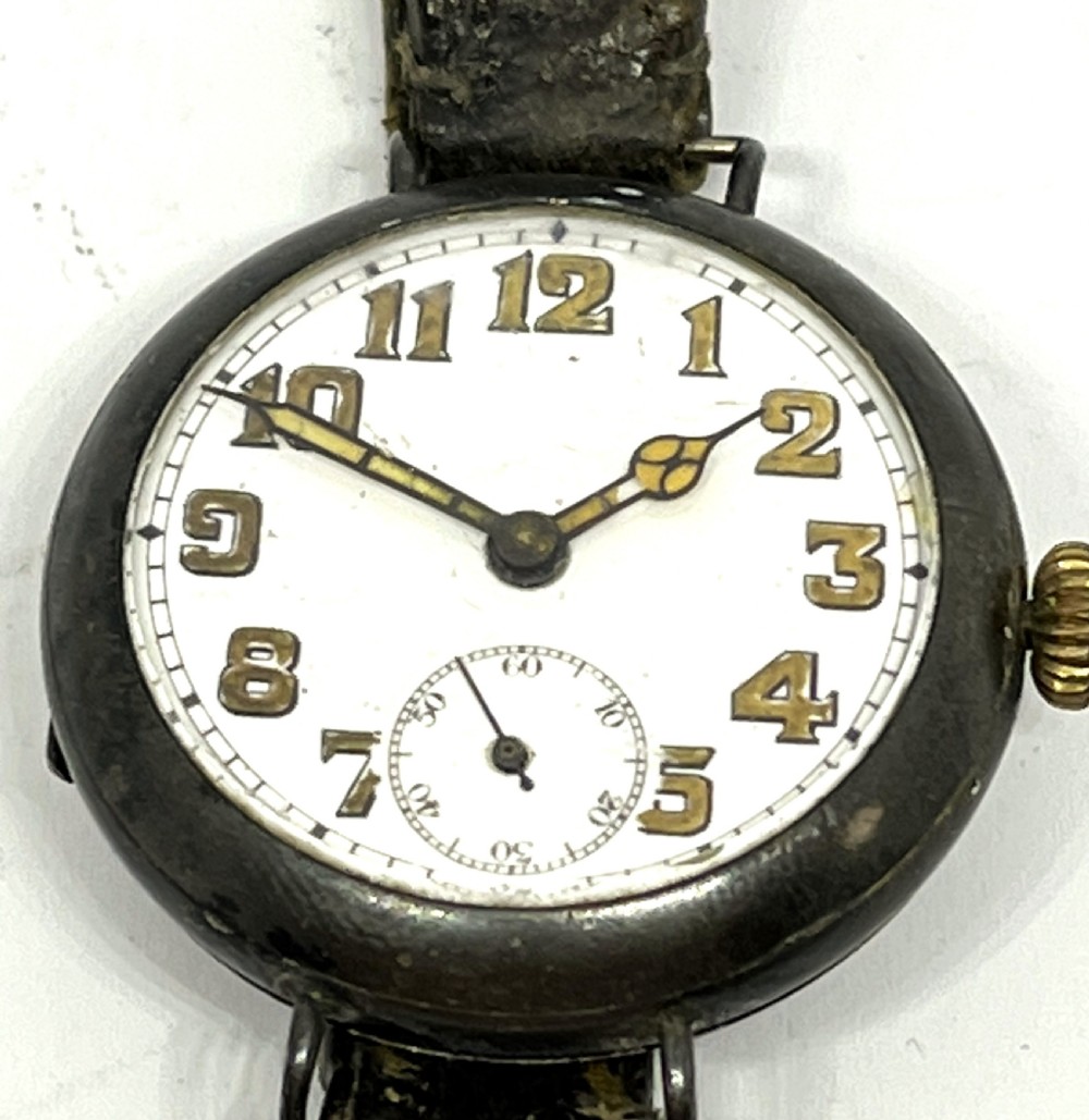 Rare WW1 Swiss Made Silver Trench Watch