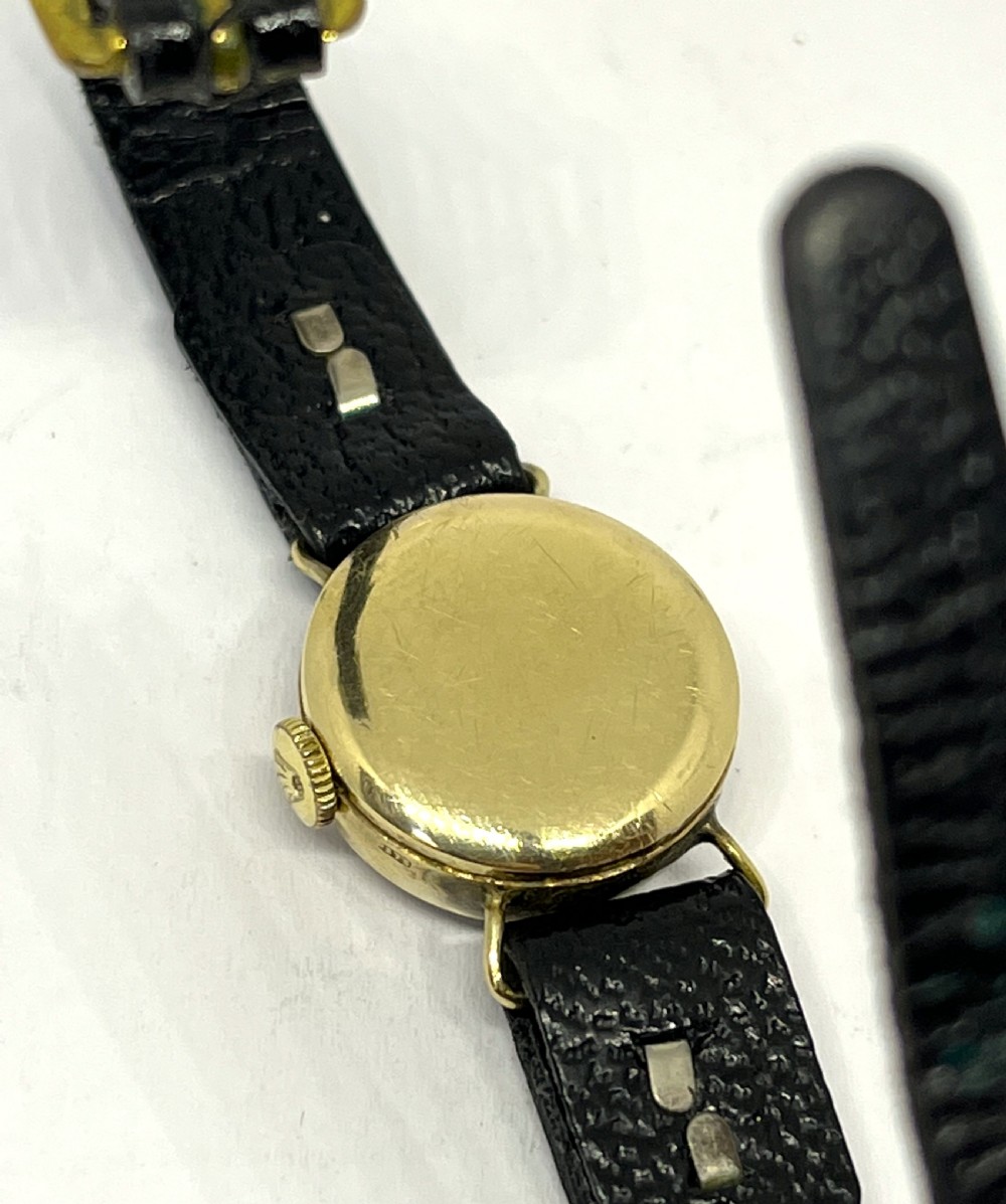 Ladies 9ct Gold Rolex Tudor Royal Wrist Watch View VI