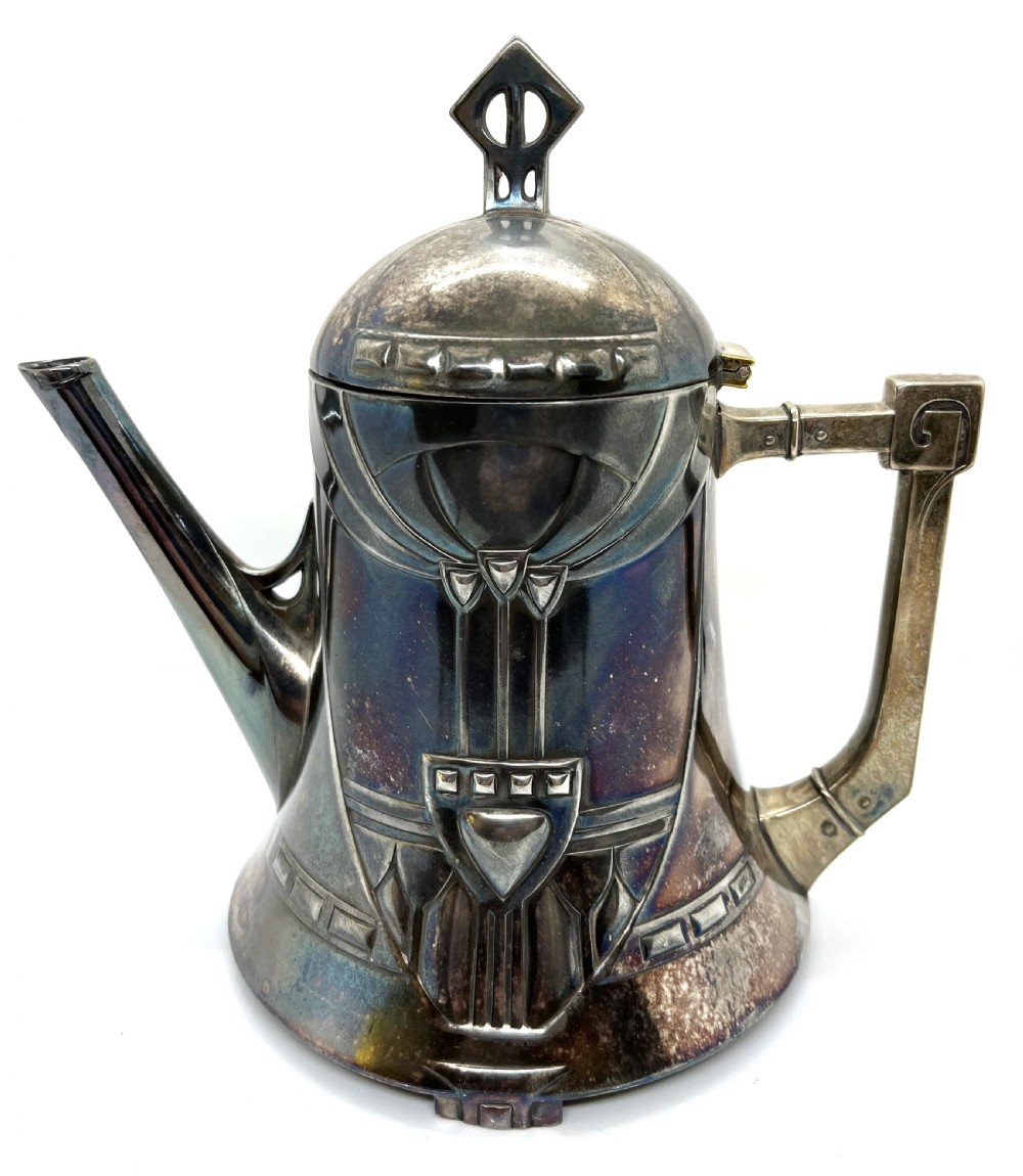 WMF Art Nouveau Jugendstil Teapot View II