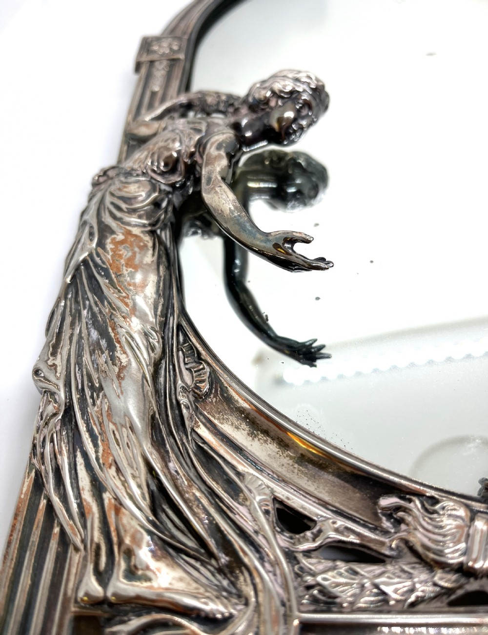 WMF Silver Plated Arched Easel Mirror View IV