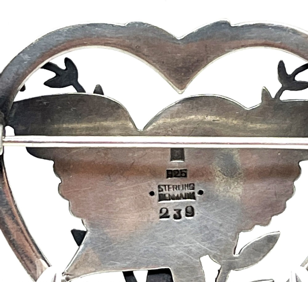 Georg Jensen Silver Brooch No.239 View III