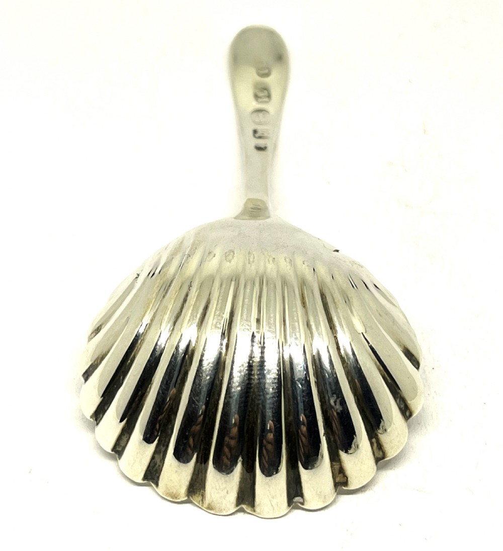 Georgian Silver Caddy Spoon With Double Maker's Marks View II