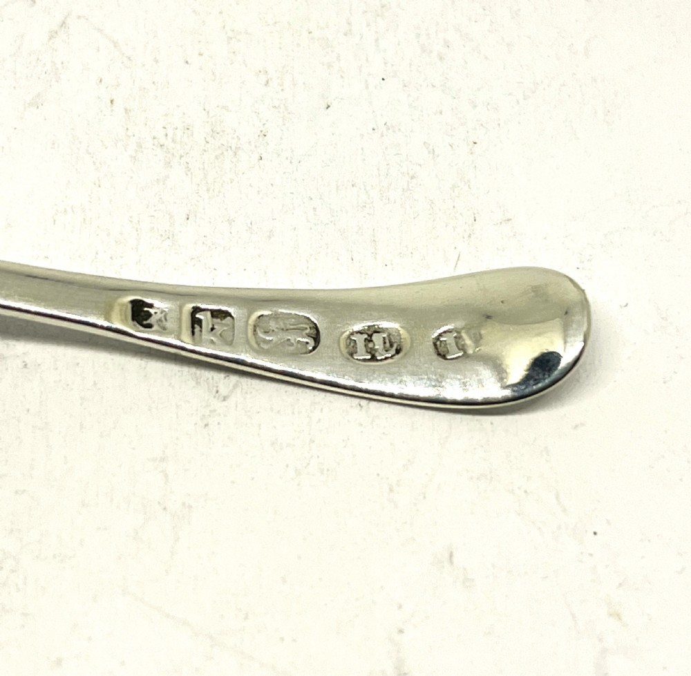Georgian Silver Caddy Spoon With Double Maker's Marks View III